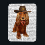 Cocker Spaniel Cowboy 2 Magnet<br><div class="desc">Haustiere</div>