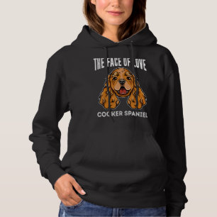 Cocker Spaniel das Gesicht der Liebe Niedlichen Hu Hoodie