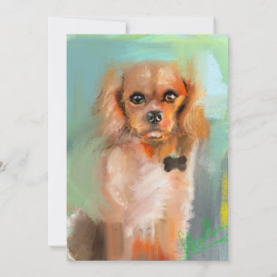 Cocker-spaniel Digital Art Card by Shelley Dankeskarte