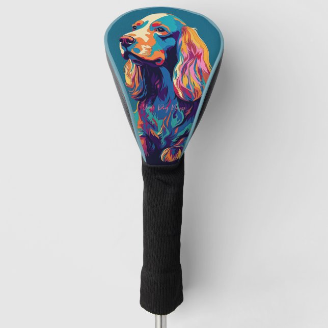 Cocker Spaniel Dog 001 - Bruno Pokopen Golf Headcover (Vorderseite)