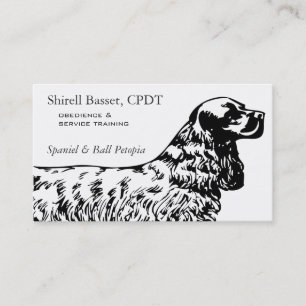Cocker Spaniel Dog Business Visitenkarte