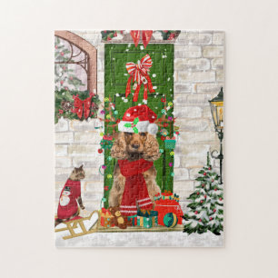 Cocker Spaniel Dog Christmas Puzzle