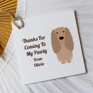 Cocker Spaniel Dog Geschenketiketten, Puppy Kids P Geschenkanhänger