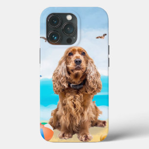 Cocker Spaniel Dog on Beach Case-Mate iPhone Hülle