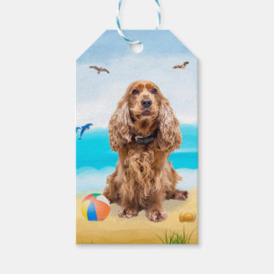 Cocker Spaniel Dog on Beach Geschenkanhänger