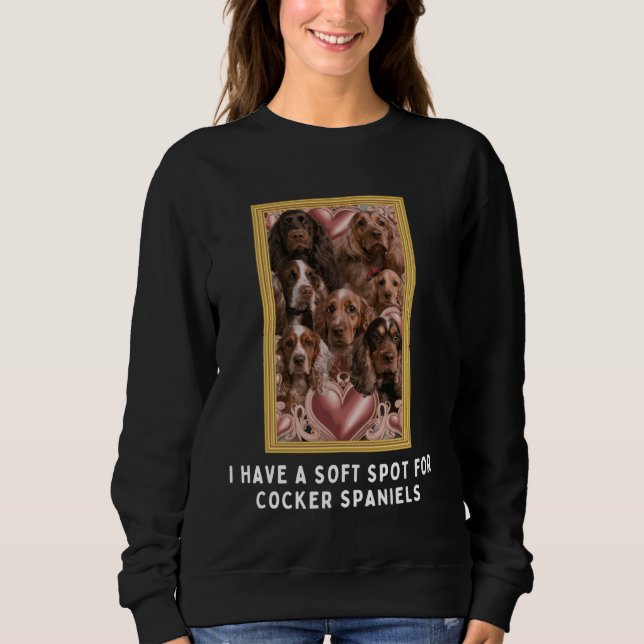 Cocker Spaniel Dog Owner - Vintag lustig Sweatshirt (Vorderseite)