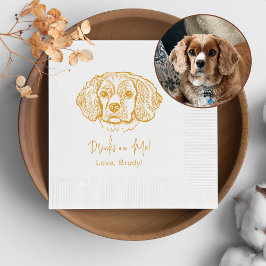 Cocker Spaniel Dog Personalisiert trinken auf mich Serviette