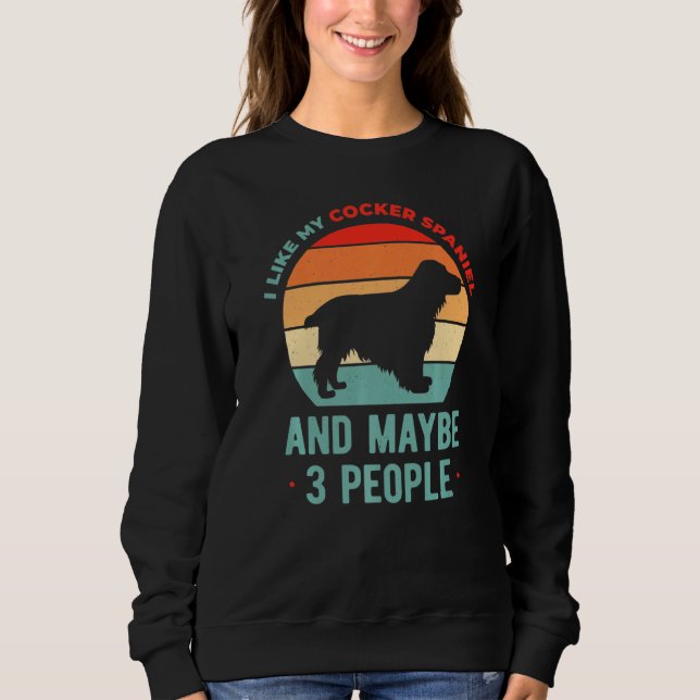 Cocker Spaniel Dog Pup Sweatshirt (Vorderseite)