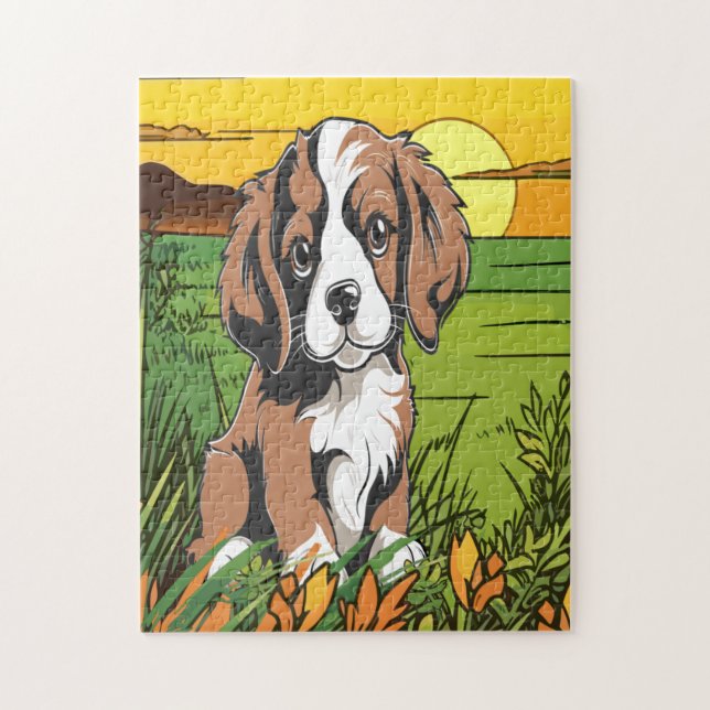 Cocker Spaniel dog Puzzle (Vertikal)
