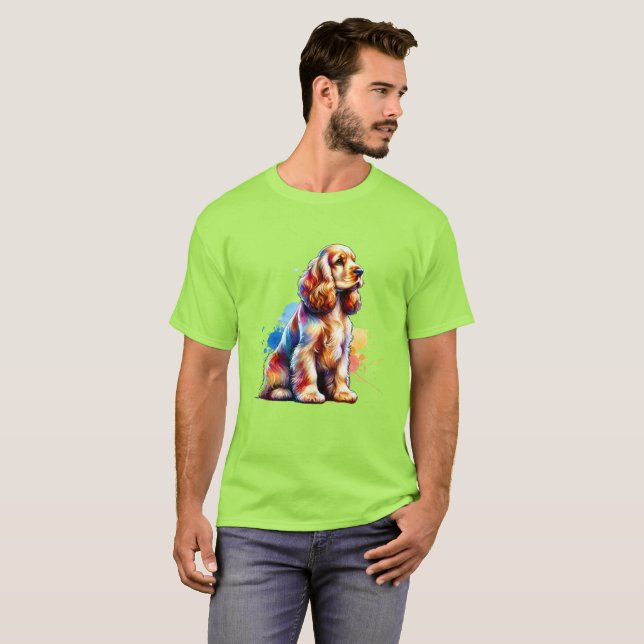 Cocker Spaniel Dog T-Shirt (Vorne ganz)