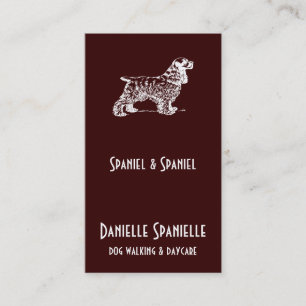 Cocker Spaniel Dog Visitenkarte