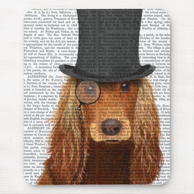 Cocker Spaniel, Festhund und Hut Mousepad (Vorne)