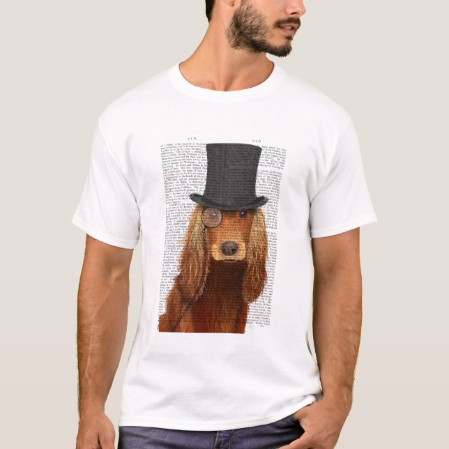Cocker Spaniel, Festhund und Hut T-Shirt (Vorderseite)