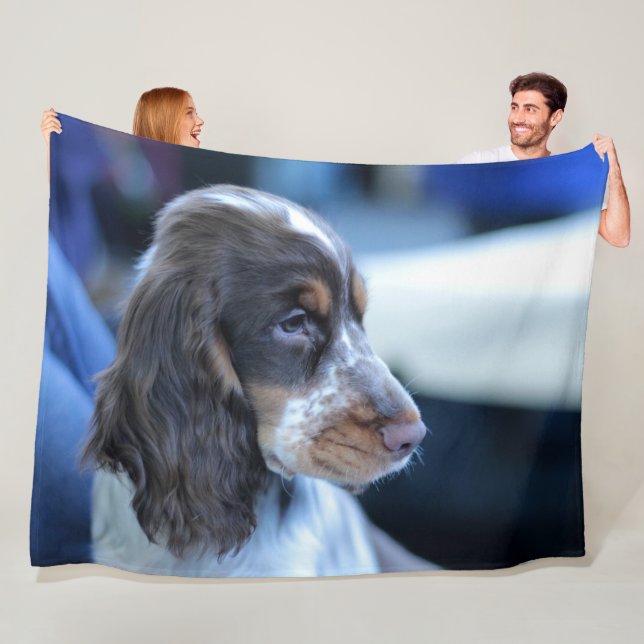 COCKER SPANIEL FLEECEDECKE (Beispiel)