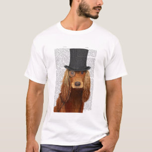Cocker Spaniel, formales Hund und Hut T-Shirt