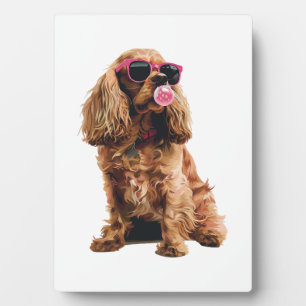 Cocker Spaniel Fotoplatte