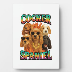 Cocker Spaniel Fotoplatte