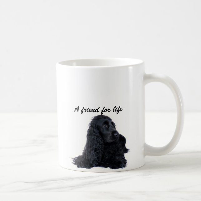 Cocker spaniel-Freundschaft Tasse (Rechts)