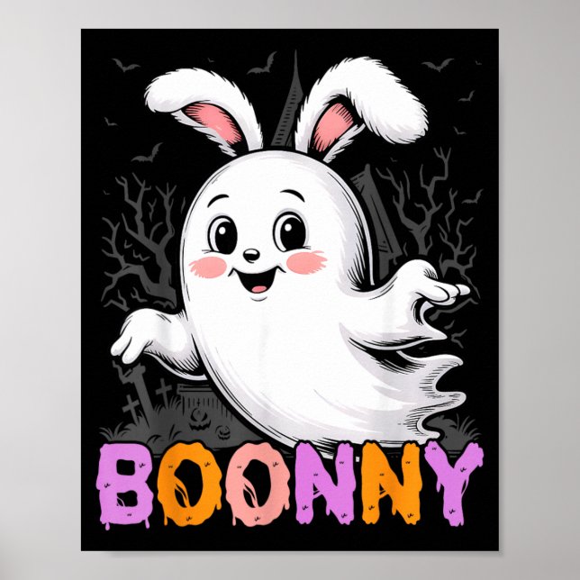 Cocker Spaniel Geist Hund Halloween Männer Frauen  Poster (Vorne)