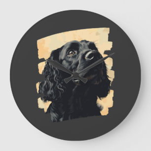 Cocker Spaniel Große Wanduhr