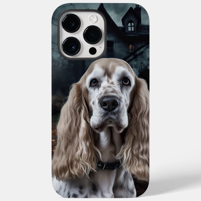 Cocker Spaniel Halloween Beängstigend Case-Mate iPhone Hülle (Rückseite)