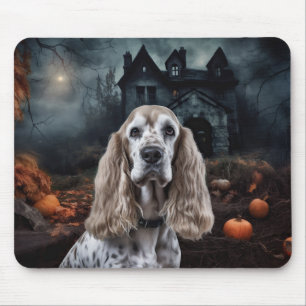 Cocker Spaniel Halloween Beängstigend Mousepad