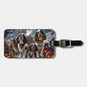 Cocker Spaniel Halloween Gruselig Gepäckanhänger