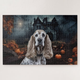 Cocker Spaniel Halloween Gruselig Puzzle