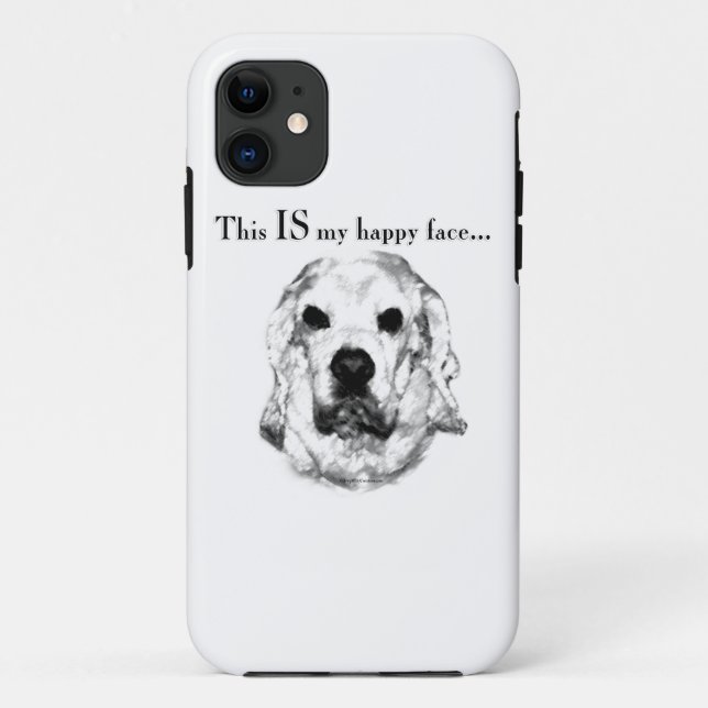 Cocker Spaniel Happy Face Case-Mate iPhone Hülle (Rückseite)