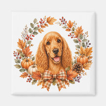 Cocker Spaniel Herbstkranz