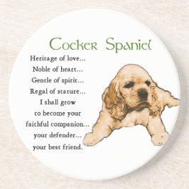 Cocker Spaniel Heritage of Liebe Getränkeuntersetzer