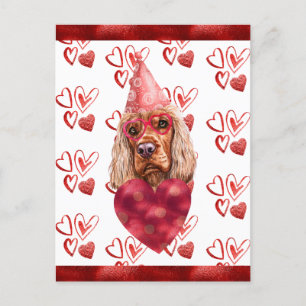 Cocker Spaniel Herz Hund Liebhaber Valentinstag Ge Postkarte