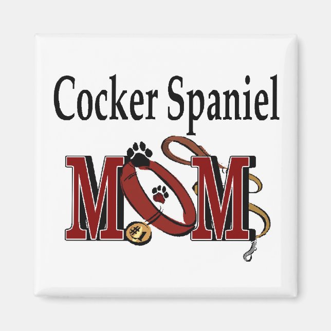 Cocker Spaniel Hund Mama Geschenke Magnet (Vorne)