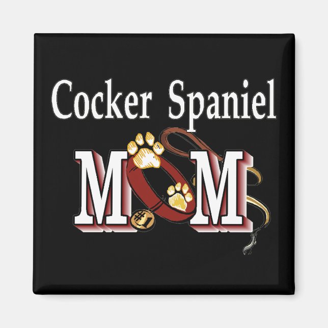 Cocker Spaniel Hund Mama Geschenke Magnet (Vorne)