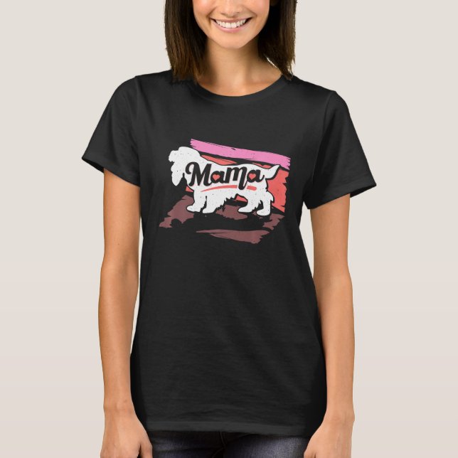 Cocker Spaniel Hund Mama Mama T-Shirt (Vorderseite)