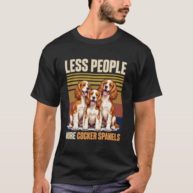 Cocker Spaniel Hund T-Shirt (Vorderseite)