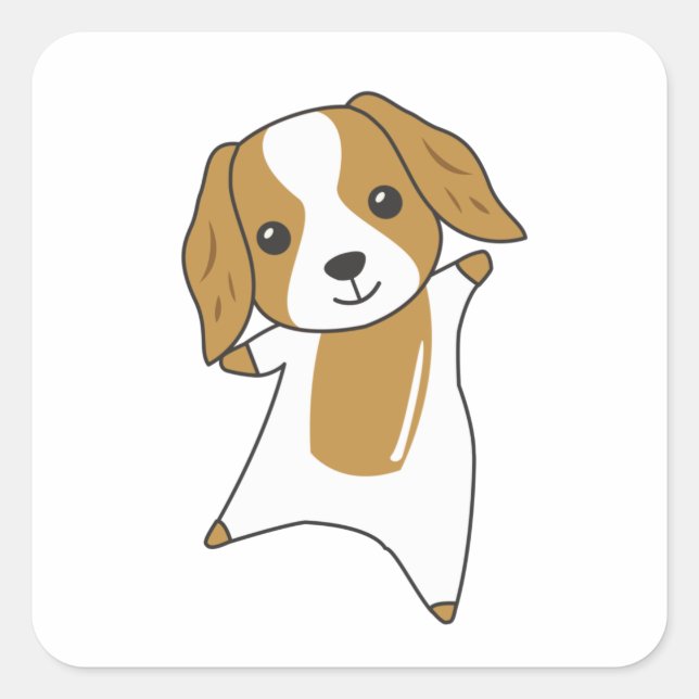 Cocker Spaniel Hund Tierliebhaber Niedliche Hunde Quadratischer Aufkleber (Vorderseite)