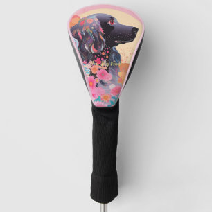 Cocker Spaniel Hund und Blume 003 - Schneider Juwe Golf Headcover