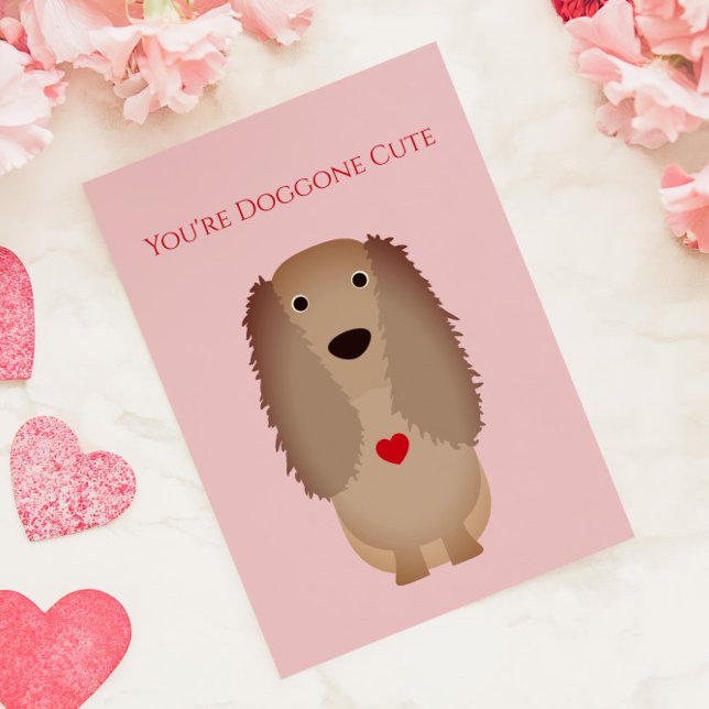 Cocker Spaniel Hund Valentine, Valentinstag (Von Creator hochgeladen)