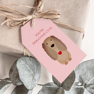 Cocker Spaniel Hund Valentine, Valentinstag Geschenkanhänger
