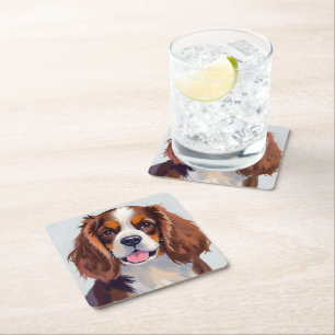 Cocker Spaniel   Hunde Gemälde Haustier Rechteckiger Pappuntersetzer