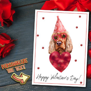 Cocker Spaniel Hundeliebhaber Valentinsgeschenk Feiertagskarte