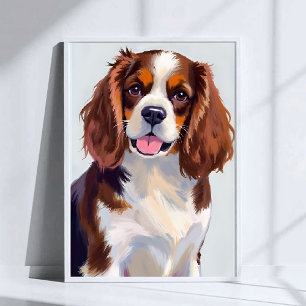 Cocker Spaniel-Hundemalerei Poster