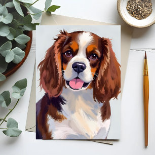 Cocker Spaniel Hundemalerei Postkarte