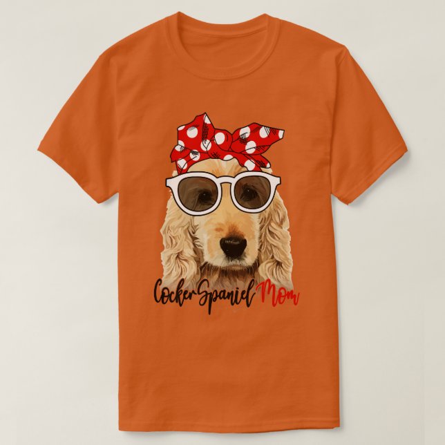 Cocker Spaniel Hundeshirt Cocker Spaniel Mama Band T-Shirt (Design vorne)