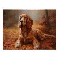 Cocker Spaniel in Herbstleaves Inspiriere Fall