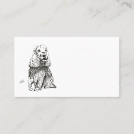 COCKER SPANIEL INGLÉS VISITENKARTE