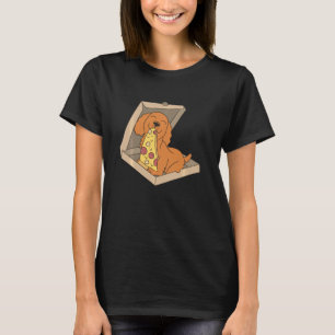 Cocker Spaniel isst Pizza Hund 1 T-Shirt