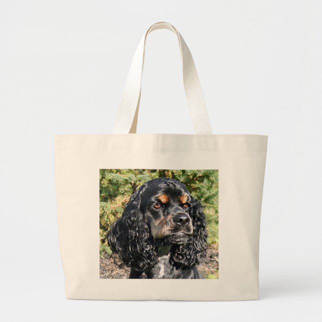 Cocker Spaniel Jumbo Stoffbeutel (Vorne)