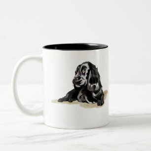 Cocker Spaniel Kaffeetasse, Geschenk für Hundemutt Zweifarbige Tasse
